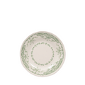 white ceramic plate with green floral design