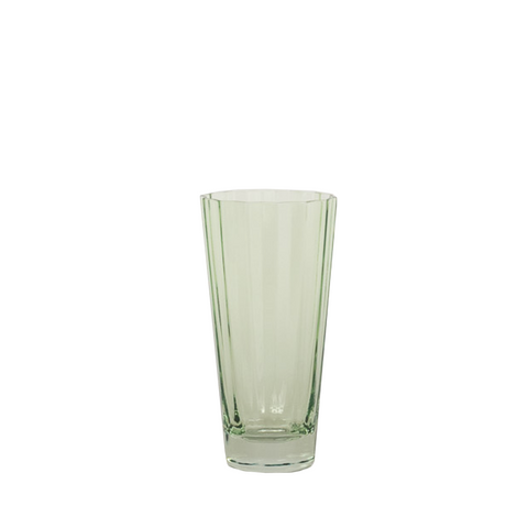 mint colored highball glass