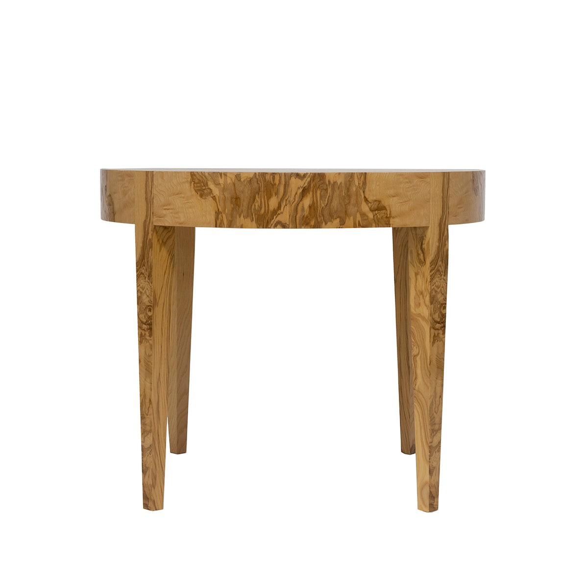 round olive ash side table