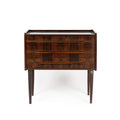 vintage rosewood side table with 3 drawers