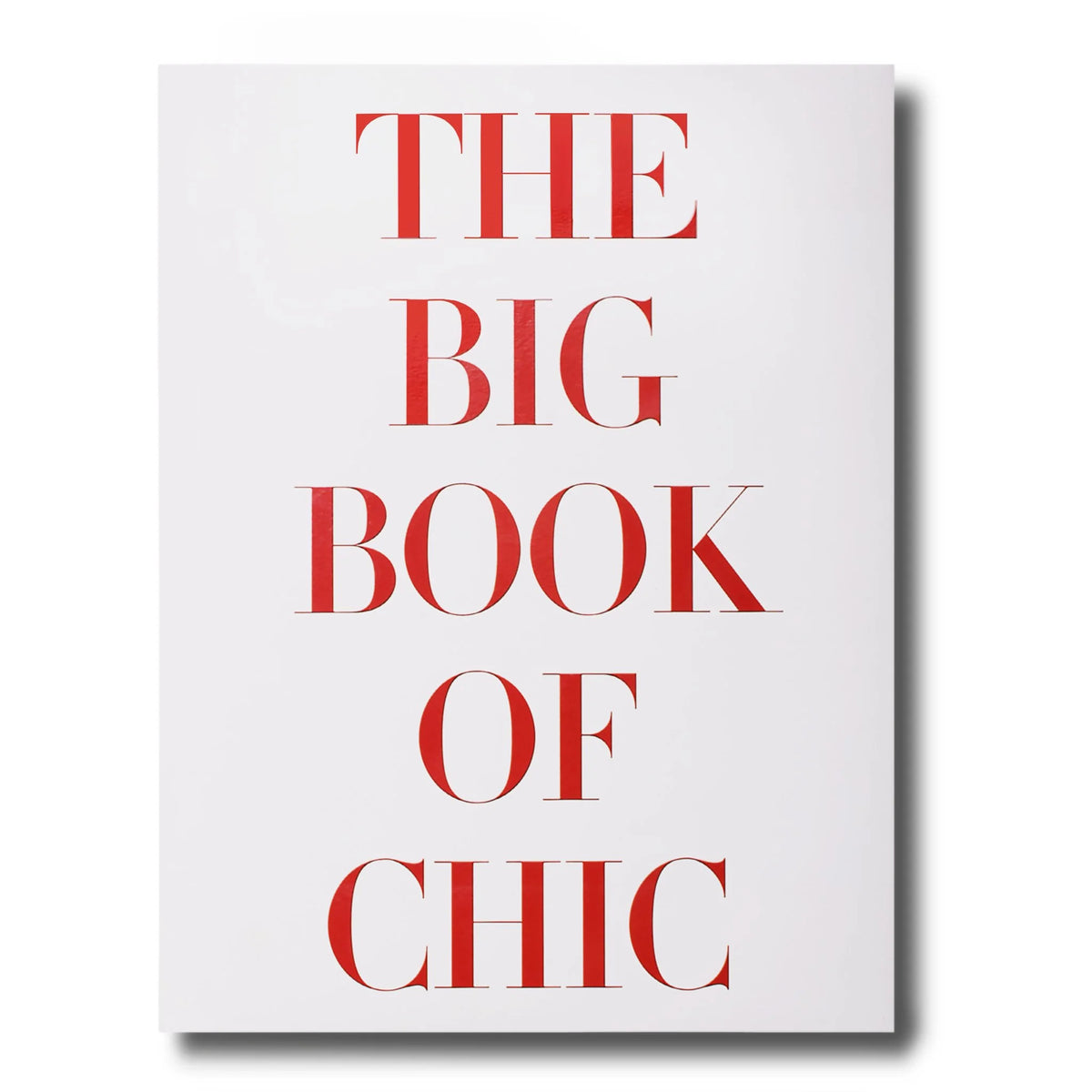 The Big Book of Chic closed, cover featuringthe title of the book in red and black