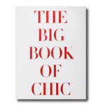 The Big Book of Chic closed, cover featuringthe title of the book in red and black