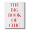 The Big Book of Chic closed, cover featuring  the title of the book in red and black