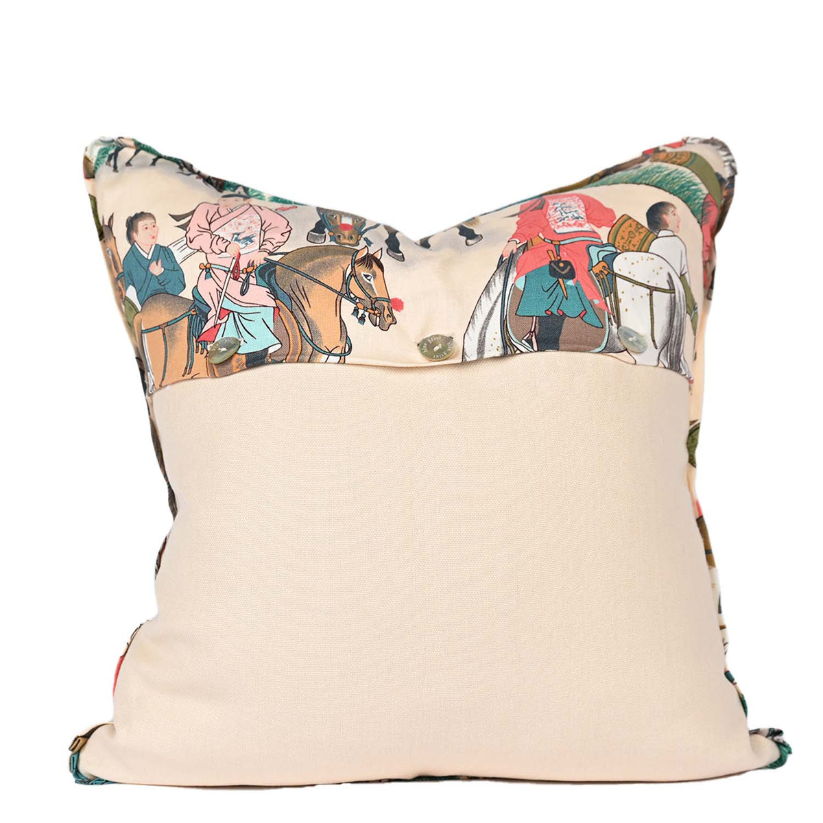 Asian Horse Parada Pillow Backview