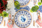 Blue Gojun Small Plate styled on tabletop setting 