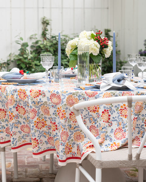 Canton Flower Tablecloth side view