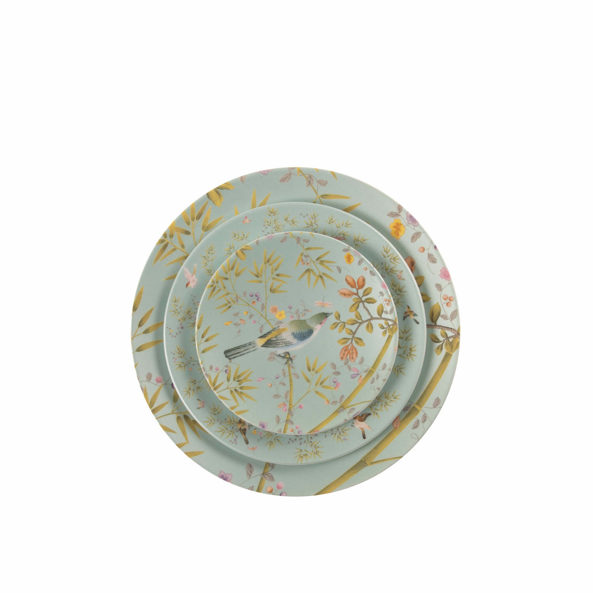 Raynaud Paradis Turquoise Bread and Butter Plate with matching salad and dinner plate