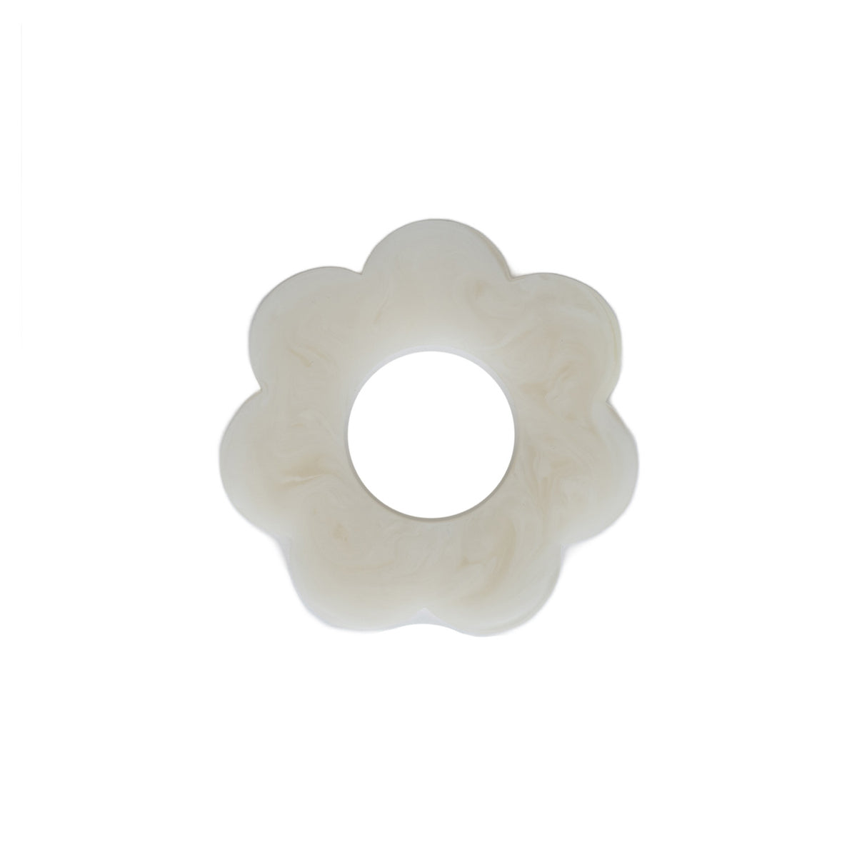 Diasy Napkin Ring, White