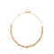 Yellow gold necklace with half bamboo pieces