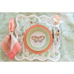 Haviland & Parlon Lexington Salmon Plate in Salmon styled in tablescape 