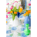 Blue Glass Decanter on tablescape