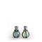 Individual Salt and Pepper Shaker with Blue Stripes 