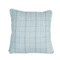 Blue Plaid Tartan Pillow with Flange
