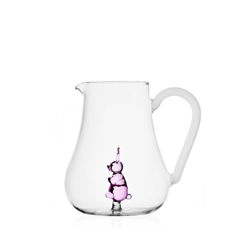 Bunny Glass Pitcher