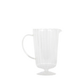 clear glass pitcher with ripple texture