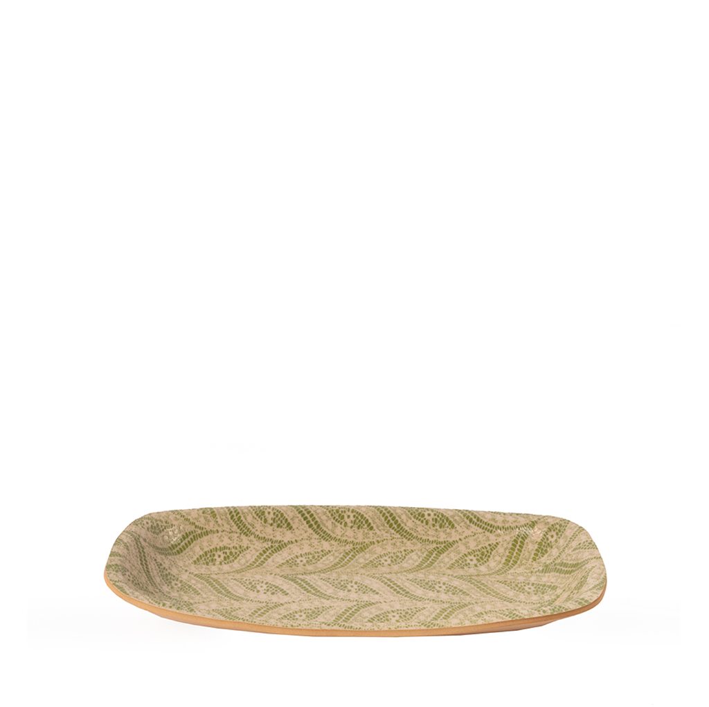 Ceramic Oblong Plate, Citrus 