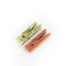Andean stone clothespin, small, sold as a set of two. Shows the green and orange set