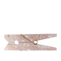 extra large stone clothespin in rose