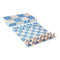 Blue and White checkered chess set