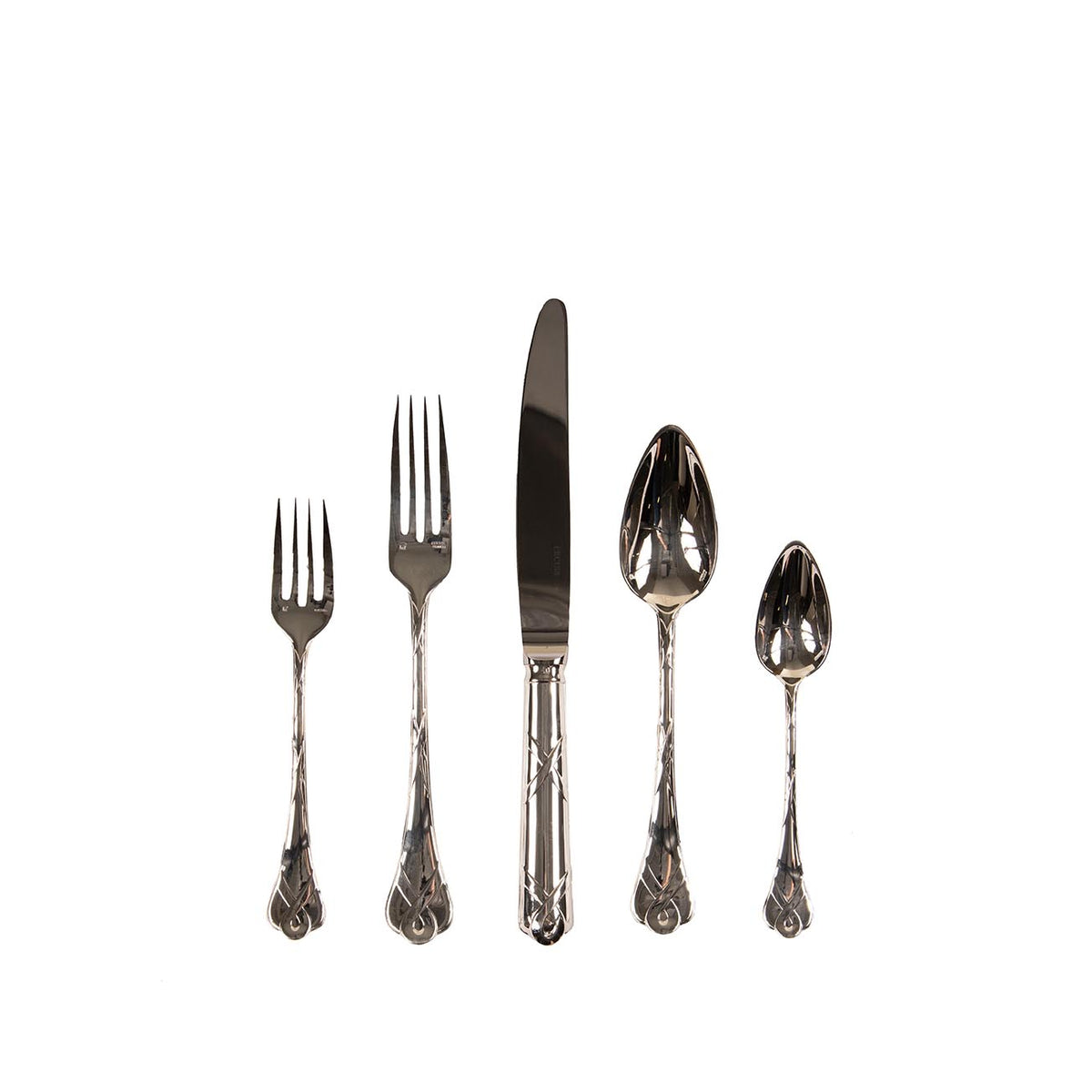 Ercuis Paris 5 Piece Flatware Set, Silver Plate