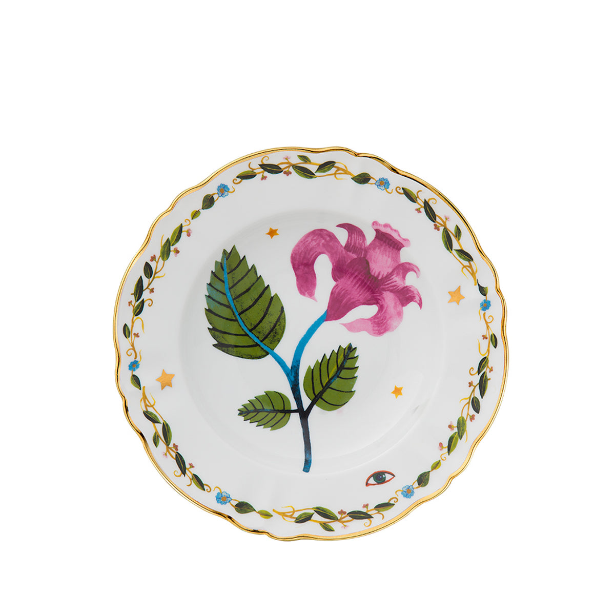 Italiano Bloom Deep Plate, Pink