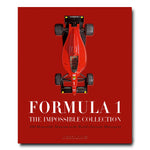 Formula 1: The Impossible Collection Book closed red cover with race car