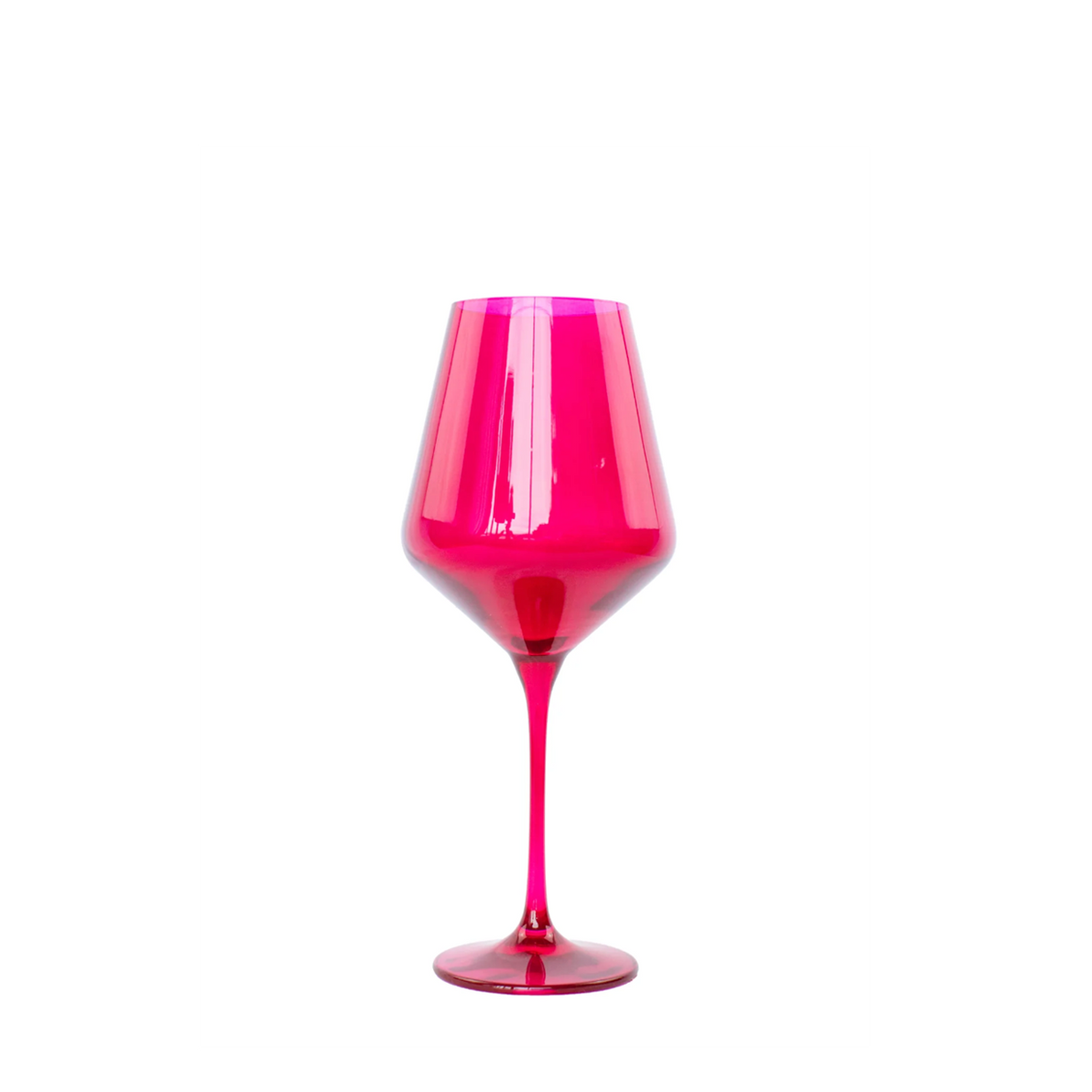 Set of 6 Fuchsia wine glasses