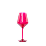 Set of 6 Fuchsia wine glasses