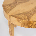 round olive ash side table