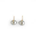 Gray Pearl Drop Earrings