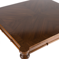 Hadley Game Table Dark Wood Finish and wood design 
