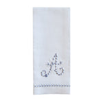 Hand Towel with embroidered Gray A