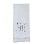 Hand Towel embroidered with grey H