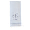 Hand Towel with embroidered gray L