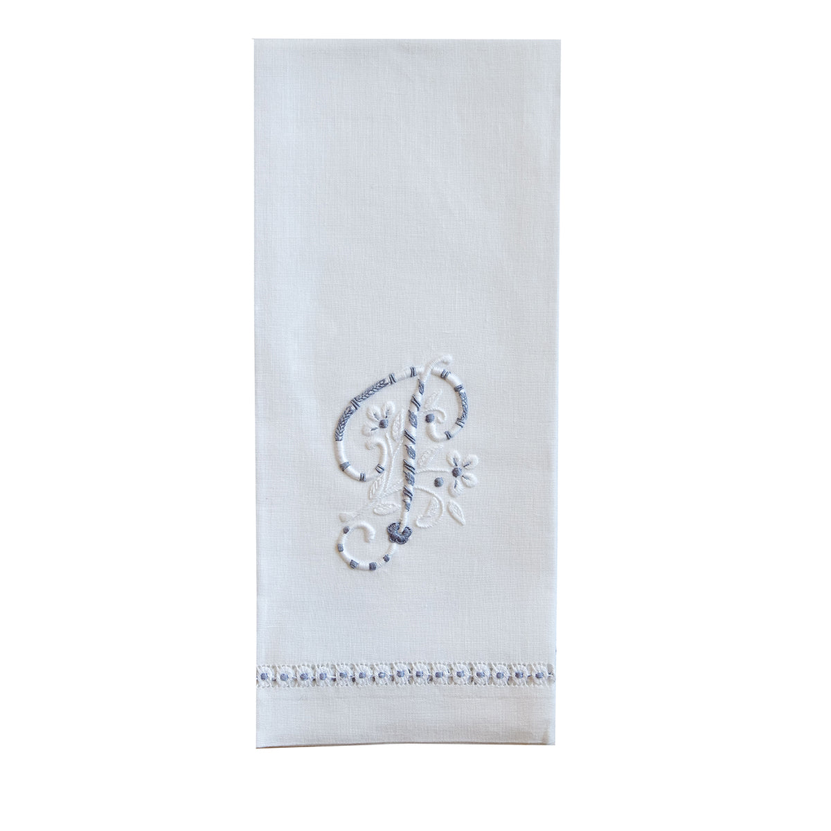 Hand Towel with embroidered P