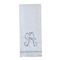 Hand Towel with embroidered gray R 