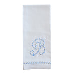 Hand Towel with embroidered blue B