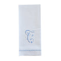 Hand Towel with embroidered blue T