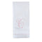 Hand towel embroidered with Pink C