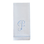 Hand Towel with embroidered blue P