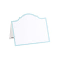 Placecard with arch and light blue trimmed border