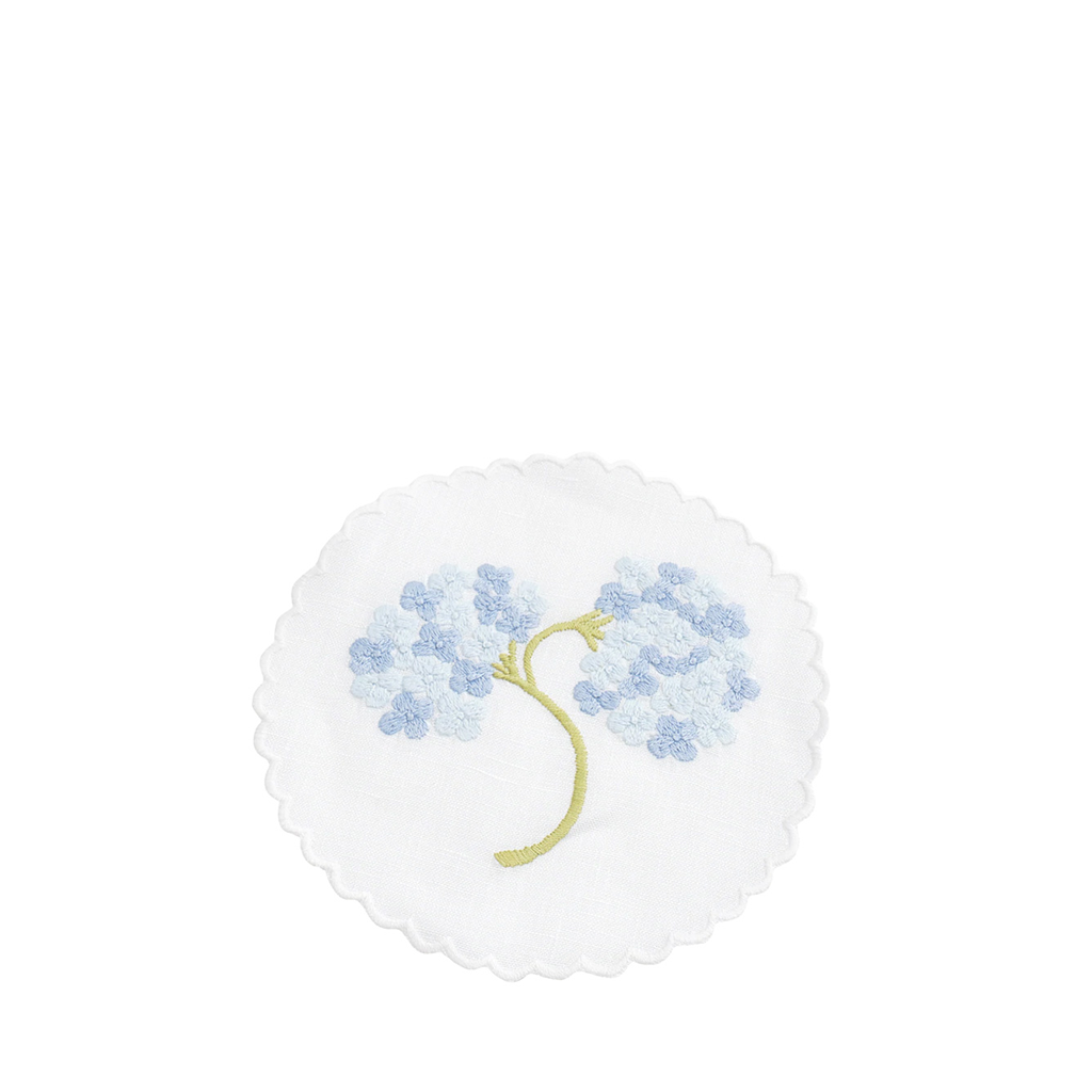 Hydrangea Flower Coaster, Blue