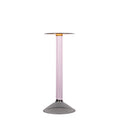 tall colored glass candle holder