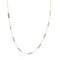 Inlay Necklace - gold necklace with blue inlay