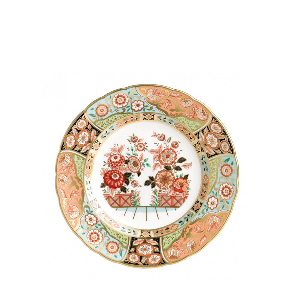 Royal Crown Derby Imari Accent Plate, regency flowers