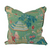 Green Pillow with asian scenery