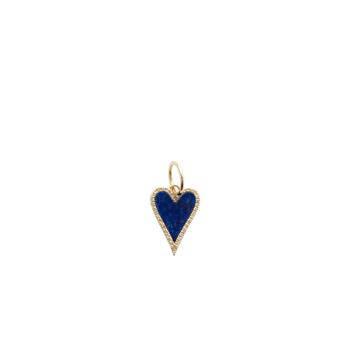 deep blue lapis heart charm