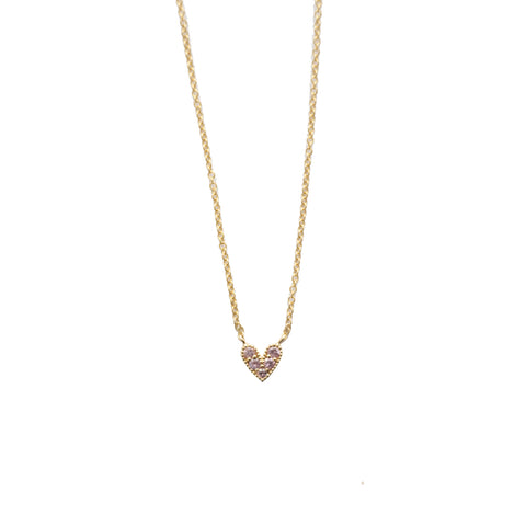 tiniest heart necklace