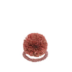 Straw pompom napkin in pink