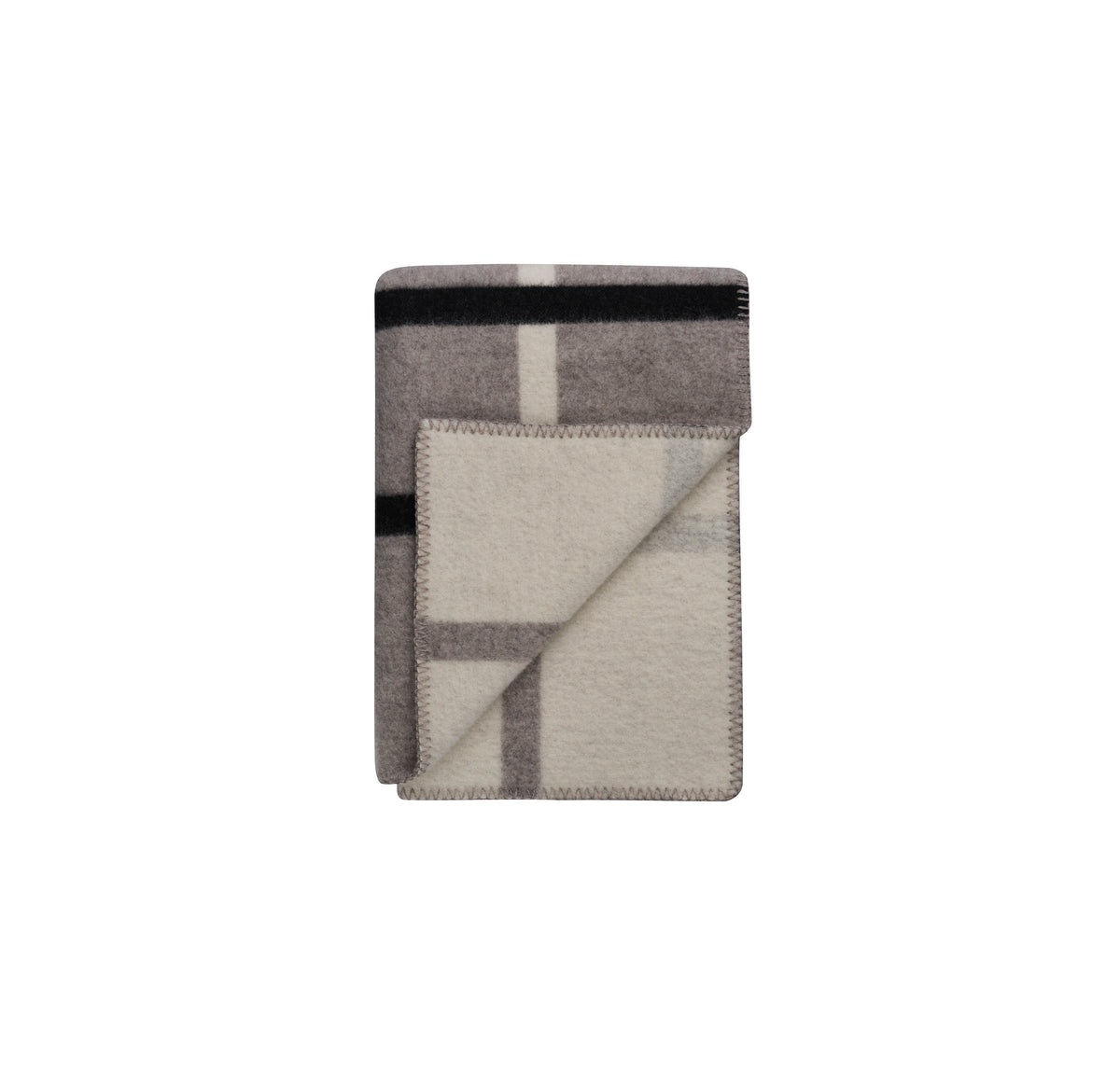 Dove Grey Colorblock Blanket